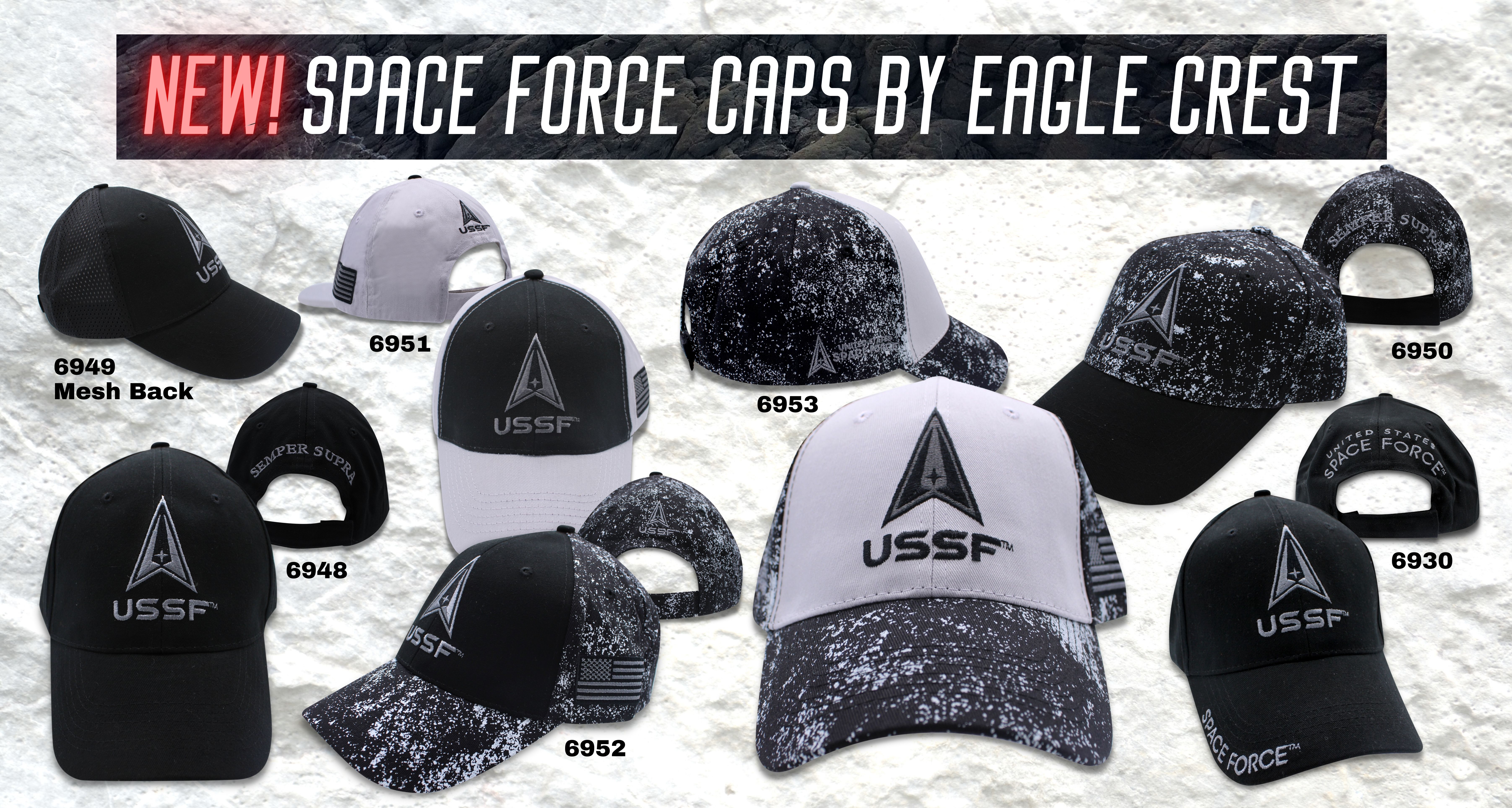 NEW Space Force Caps by Eagle Crest